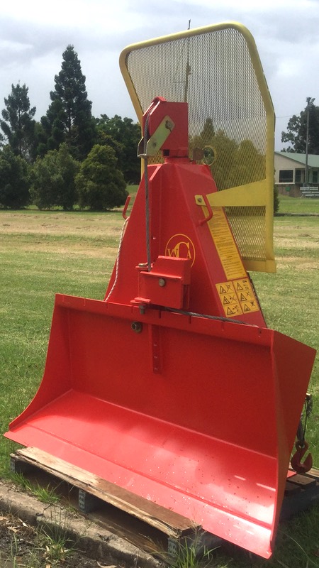 A 6 tonne logging winch designed for heavy use by farm foresters.